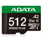 Scheda microSDXC ADATA Speed Plus 512 GB UHS-I U3 A2 V30 Classe 10