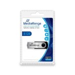 Chiavetta USB MediaRange MR908 8GB USB 2.0 girevole nero argento