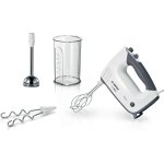 Batidora de mano Bosch MFQ37470 750W Negro/Blanco 5 velocidades Turbo