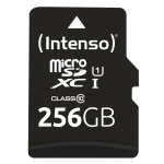 Scheda microSD Intenso 256GB UHS-I Performance Classe 10