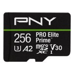 Carte microSD PNY PRO Elite Prime 256 Go Classe 10 UHS-I U3 V30 A2