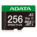 Scheda microSDXC ADATA Speed Plus 256 GB UHS-I U3 A2 V30 Classe 10