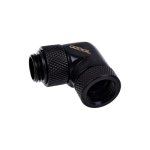 Wasserkühlung Alphacool Racor Messing schwarz 1/4" 90° Winkel