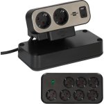 Regleta Brennenstuhl 1153580210 9 Tomas con Protección USB-A y USB-C