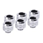 Refrigeration Liquide Alphacool Kit raccords laiton chromé 1/4" 20 mm