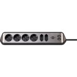 Steckdosenleiste Brennenstuhl 1153590610 6 Steckplätze 2 USB-A 3,1 A