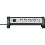 Régua de tomadas Brennenstuhl 4 Tomadas 2 USB-A com Proteção Infantil e Interruptor