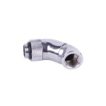 Schlauchverbinder Alphacool 17059 Messing vernickelt 1/4" Männlich/Weiblich 45°