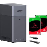 NAS UGREEN 2 bay 60TB 4GB RAM HDMI USB-C RAID 0 1 JBOD