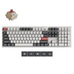 Teclado Keychron Q6 Ultra 8K completo branco com RGB e ligação múltipla USA