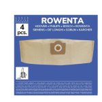 Pack De 4 Bolsas De Papel Compatibles Con Aspiradoras Rowenta, Bully, Collecto, Kärcher Wd3