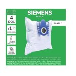 Pack De 4 Bolsas De Microfibra Compatibles Con Aspiradoras Bosch, Siemens Y Swirl S67