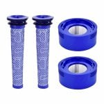 Pack 2+2 Filtros Aspiradora Dyson V7 V8 Pre Post Motor Lavables