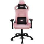 Cadeira Gaming Drift DR220 Tecido Rosa Braços 4D Ergonomica