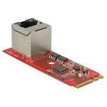 Scheda di Rete DeLOCK 62949 M.2 Ethernet 1000 Mbit/s Rossa
