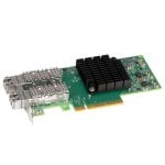 Tarjeta de red Sonnet Twin25G PCI Express fibra 25 Gb/s doble puerto verde