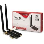 Scheda di Rete Inter-Tech DMG-36 PCI Express 5400 Mbit/s Wi-Fi 6 Tribanda Bluetooth 5.2