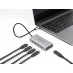 Hub DeLOCK 5 Ports 10 Gbps USB Type-C mit PD 85 W Kabel 30 cm