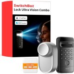 Alarme SwitchBot Lock Ultra Bluetooth Wi-Fi Interior Reconhecimento facial e impressão digital
