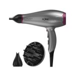 Secador de Cabelo Iónico Profissional Solac Expert 2600 Ionic 2600W 6 Temperaturas 3 Velocidades com Difusor Cinzento