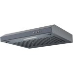 Dunstabzugshaube Respekta Sina Abluft 50cm LED schwarz matt