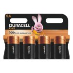 Alkaline-Batterie Duracell Plus D, Zylindrisch, 4er-Pack