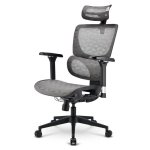 Bürostuhl Sharkoon OfficePal C40M Grau mit Mesh-Sitz und Mesh-Rückenlehne