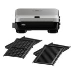 Sandwichera Braun SM5006 800 W Negro, Plata