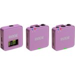 Micrófono Rode Wireless GO Gen 3 USB-C omnidireccional con clip lila