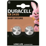 Pile bouton Duracell CR2430 Litium 3V 2 unités