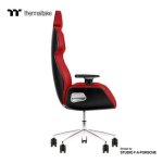 Chaise Gaming Thermaltake ARGENT E700 Cuir Aluminium Rouge