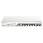D-Link DBS-2000-10MP/E Managed Switch L2 Gigabit PoE+ 8 RJ-45 Ports und 2 SFP