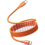 Cabo Magnético USB-C Vention TSAOG 5A 240W 1,5m Laranja