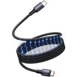 Cabo Magnético USB-C Vention TSA 240W 5A 1m Trançado Preto