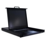 Console de rack KVM Inter-Tech KVM-1708 17" 1280x1024 8 postes USB PS/2