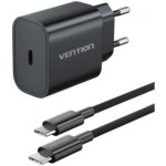 Caricatore a parete Vention 20W USB-C con cavo Lightning 1m G17B0-EU Nero