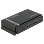 DisplayPort 1.4 KVM-Switch DeLOCK 8K 2x1 mit Fernbedienung