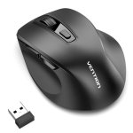 Ratón Vention KTM inalámbrico Dual-Mode Bluetooth 5.1 4000 DPI negro 6 botones