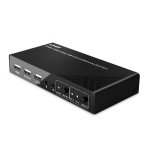Interruptor KVM Lindy 2 Portos HDMI 4K60 USB Áudio Preto