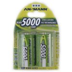 Pile Recargable Ansmann NiMH D 5000 mAh Pack 2
