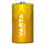 Pile Alcaline VARTA Longlife C 1,5V 2 Pièces