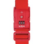 Correa para maleta Scape Travel TSA con combinación 200 cm roja