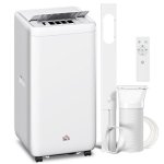 Aire Acondicionado Portátil Welltin 12000 BTU 3,5 kW 2 Velocidades Temporizador Mando a Distancia