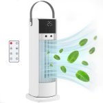 Ventilador Torre Welltin WT-DF01 18W 3 Velocidades Nebulizador Motor DC Silencioso con Mando