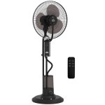 Ventilador de Pie Welltin 3 Velocidades Nebulizador 3 Modos Oscilación 70° con Mando y Temporizador