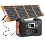 Energie-Station Welltin E200 151Wh 2 AC 2 USB QC3.0 Li-ion Akku Solarpanel 100W