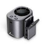 Mini Ventoinha Portátil Karawan T-510 5W Velocidade Ajustável Clip Ecrã Digital Preto