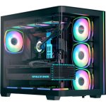 Boîtier PC Tour Midi ATX Aerocool P500C Evo Panneau Verre Courbé ARGB