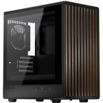 Boîtier PC Krux Helio microATX Noir/Bois Verre Trempé