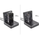 Base de Acoplamiento Delock 4 Bahías M.2 NVMe SSD USB 20 Gbps Clonador